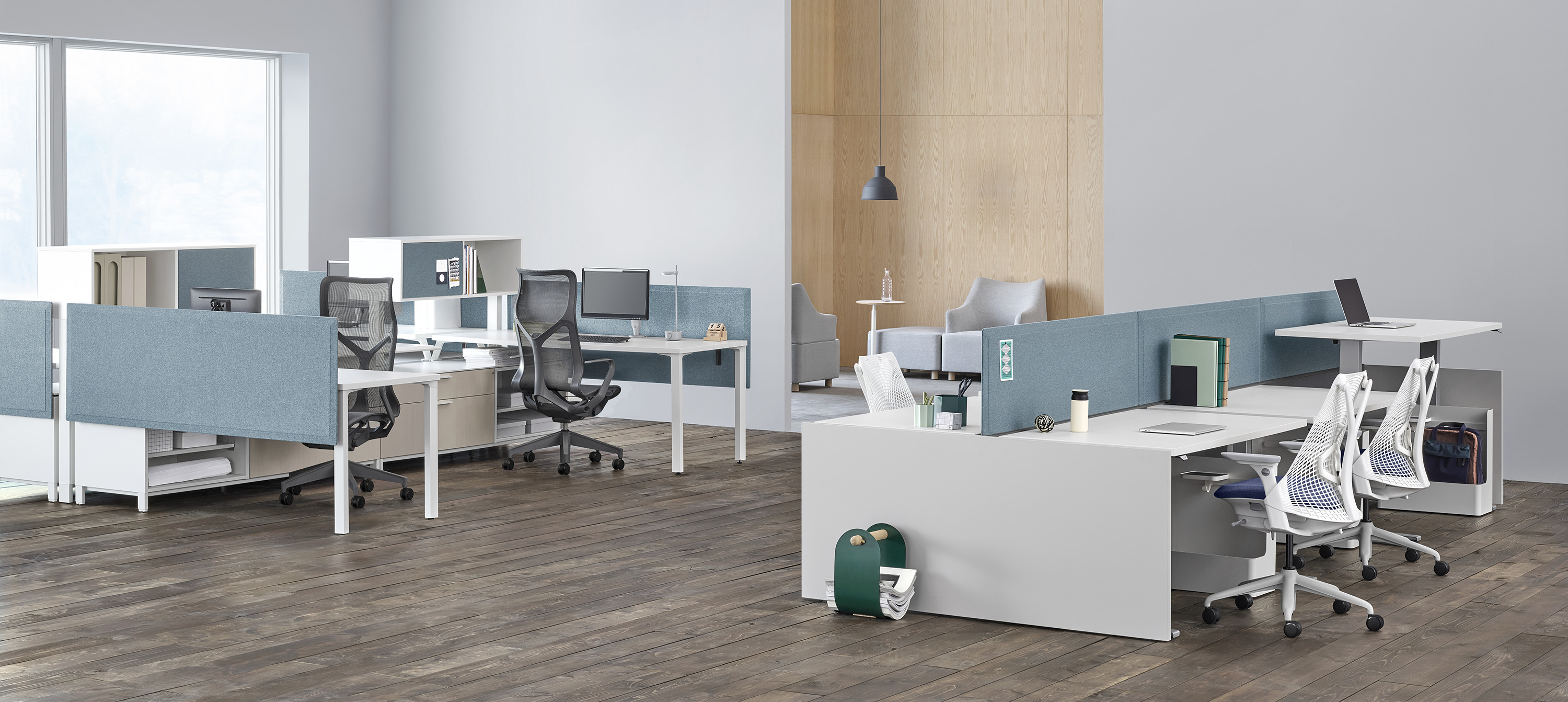 办公屏风|屏风工作站|办公家具|（中国）科技公司家具|Canvas Dock 开放式办公区